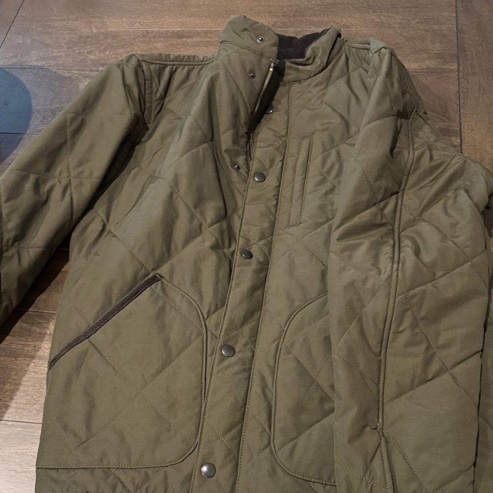 J. Crew Men's Quilted Field Jacket - Olive